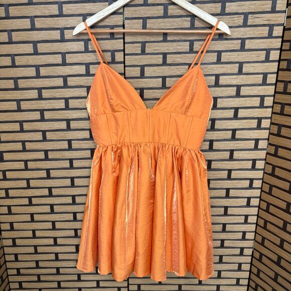 Runaway‎ Astrid Orange Dress Size Small - Picture 2 of 10